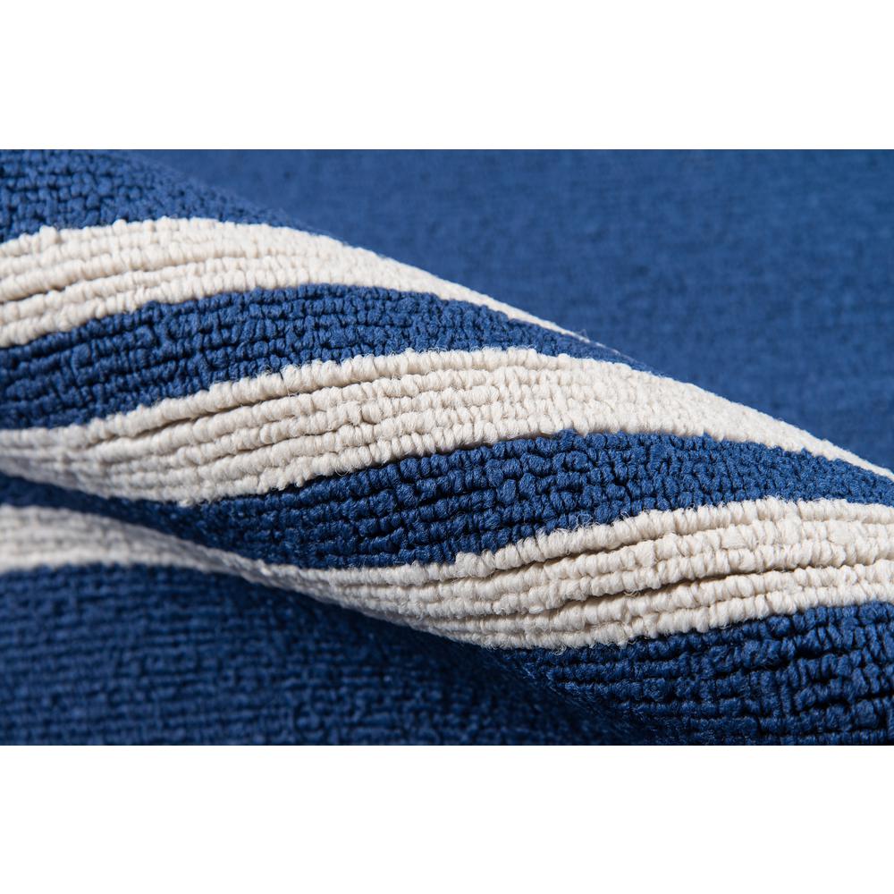 Contemporary Rectangle Area Rug, Maritime Blue, 2' X 3'