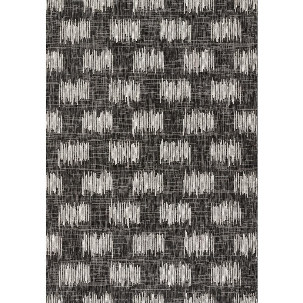 Transitional Rectangle Area Rug, Charcoal, 2' X 3'