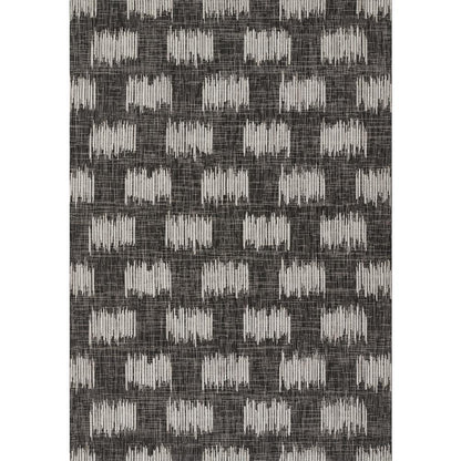 Transitional Rectangle Area Rug, Charcoal, 2' X 3'
