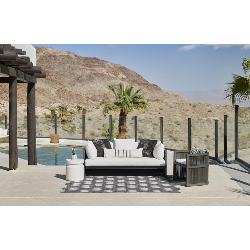 Transitional Rectangle Area Rug, Charcoal, 2' X 3'