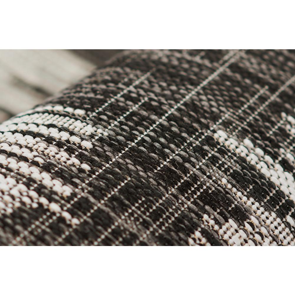 Transitional Rectangle Area Rug, Charcoal, 2' X 3'