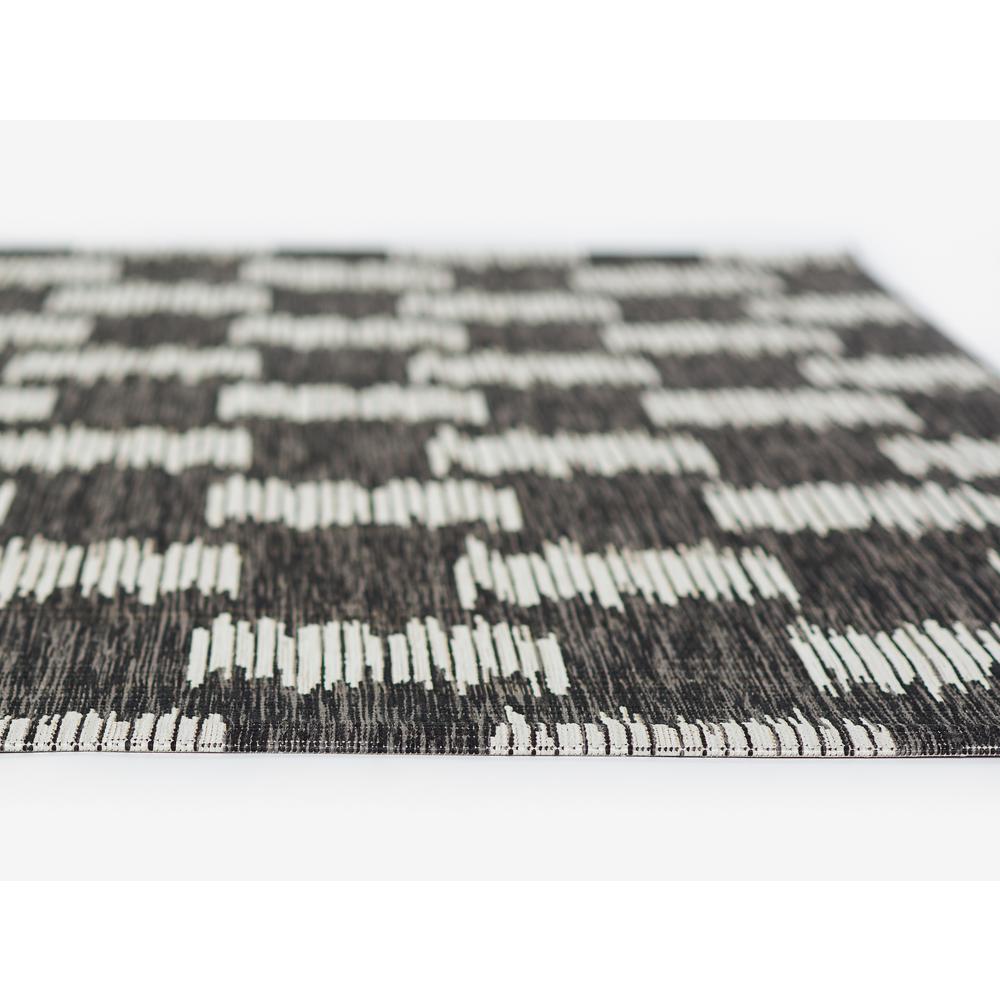 Transitional Rectangle Area Rug, Charcoal, 2' X 3'
