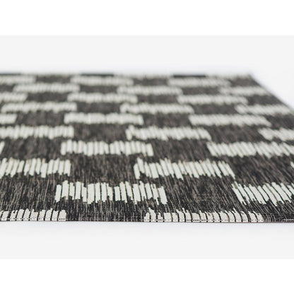 Transitional Rectangle Area Rug, Charcoal, 2' X 3'
