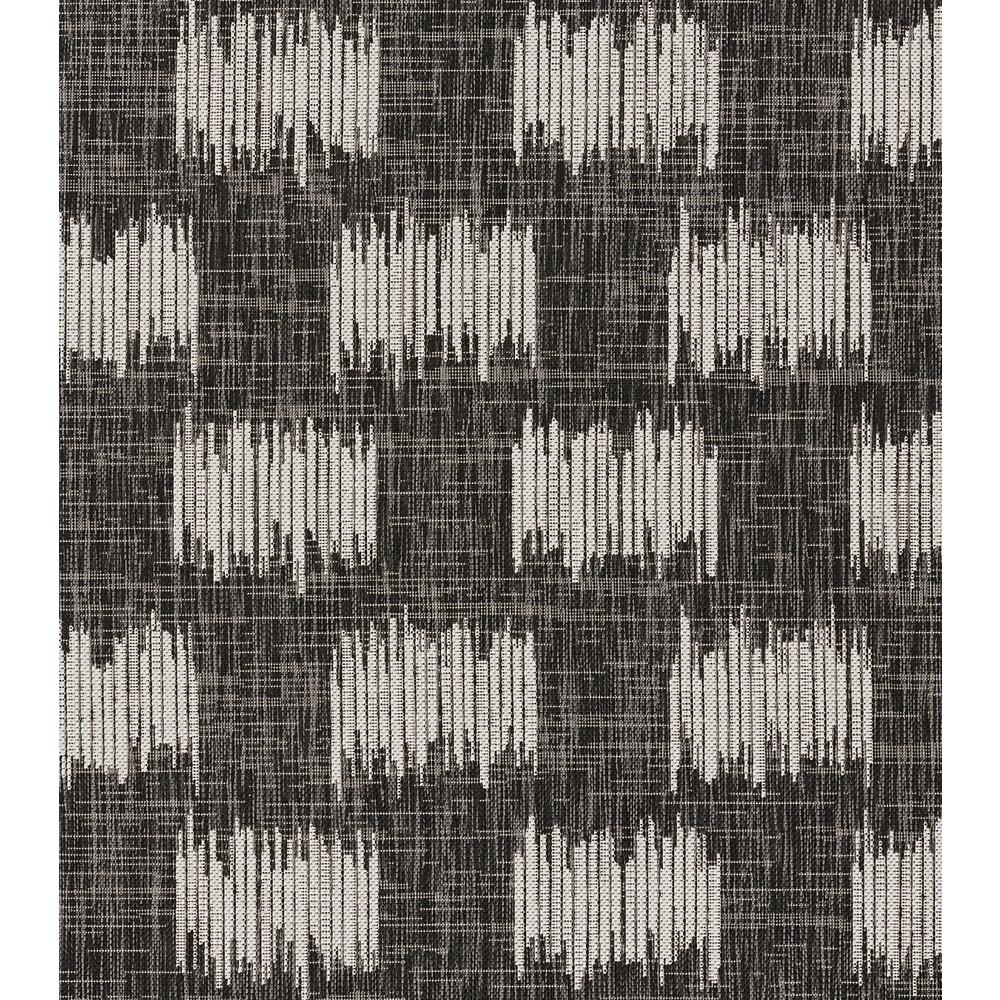 Transitional Rectangle Area Rug, Charcoal, 2' X 3'