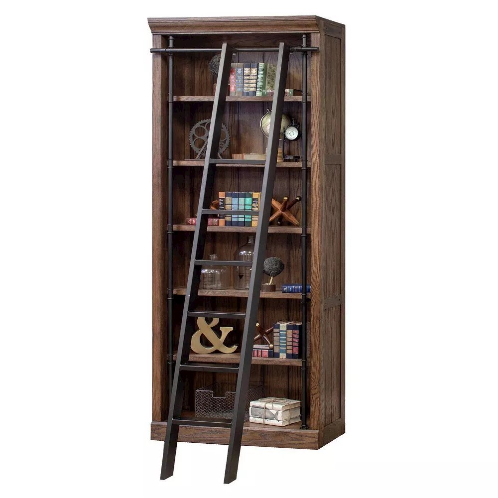 Avondale 8' Tall Wood Bookcase, Storage