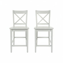 Simplicity Solid Wood Classic X-Back Counter Stool (Set of 2)