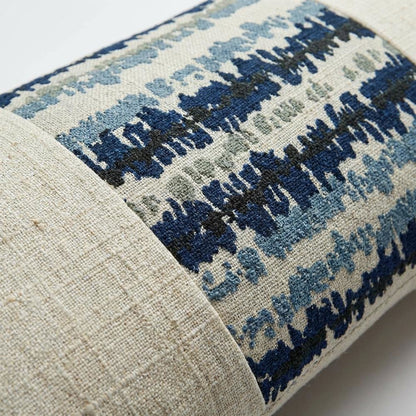 Blue My Mind Antigua 13" x 24" Pieced Oblong Pillow, Set of 2 - Navy