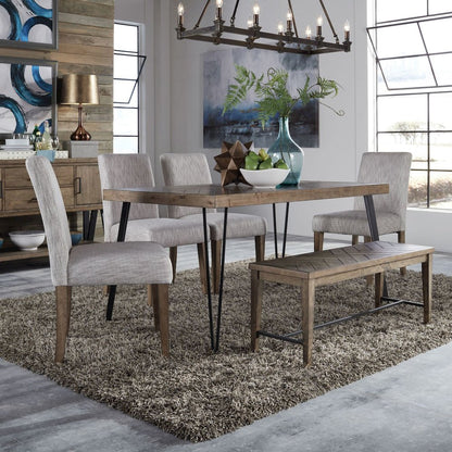 Horizons Upholstered Side Chair (RTA)-Set of 2 in Rustic Caramel
