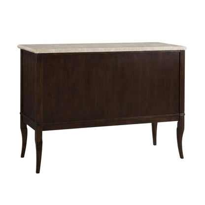 Merlot Cherry Finish Sideboard with Spacious Storage and Elegant Design