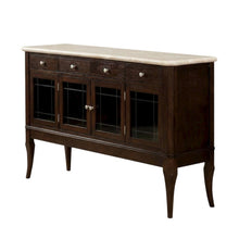 Merlot Cherry Finish Sideboard with Spacious Storage and Elegant Design