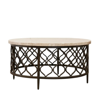 Black Vintage Style Cocktail Table with Sturdy Wooden Construction
