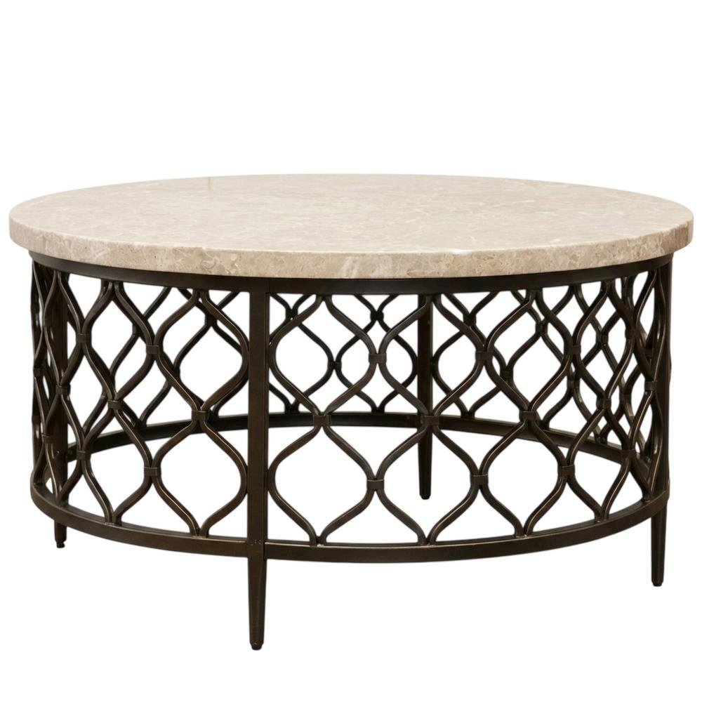 Black Vintage Style Cocktail Table with Sturdy Wooden Construction