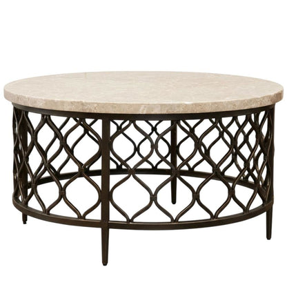 Black Vintage Style Cocktail Table with Sturdy Wooden Construction