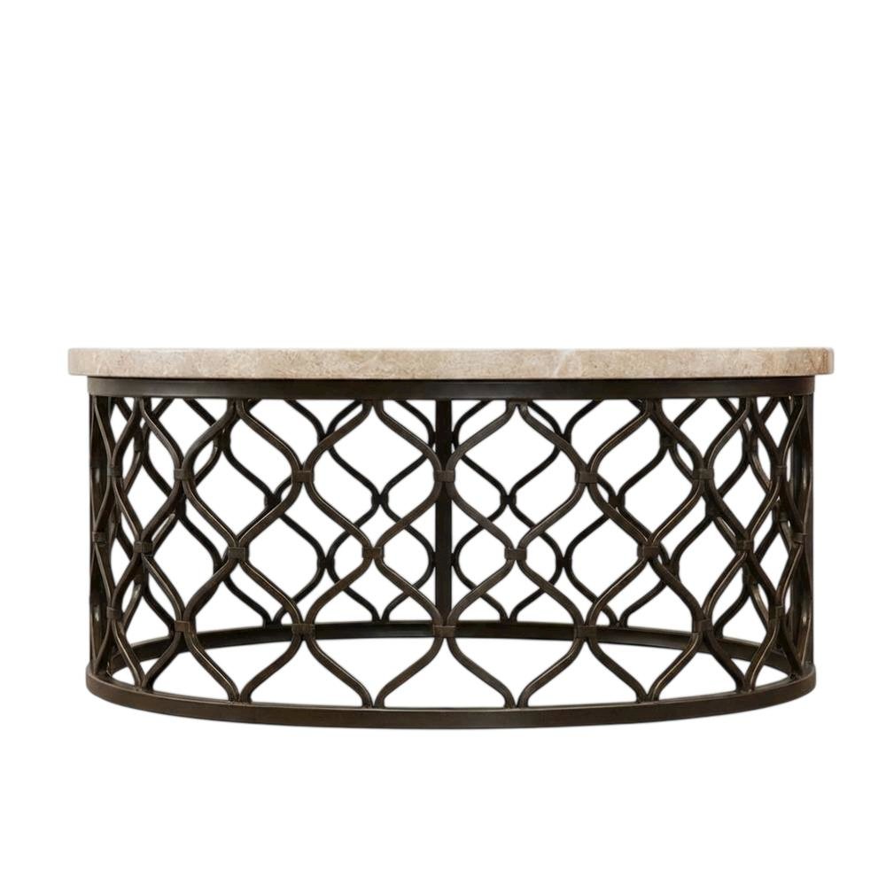 Black Vintage Style Cocktail Table with Sturdy Wooden Construction