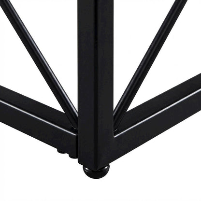 White Marble Top Square End Table with Modern Design and Sturdy Frame