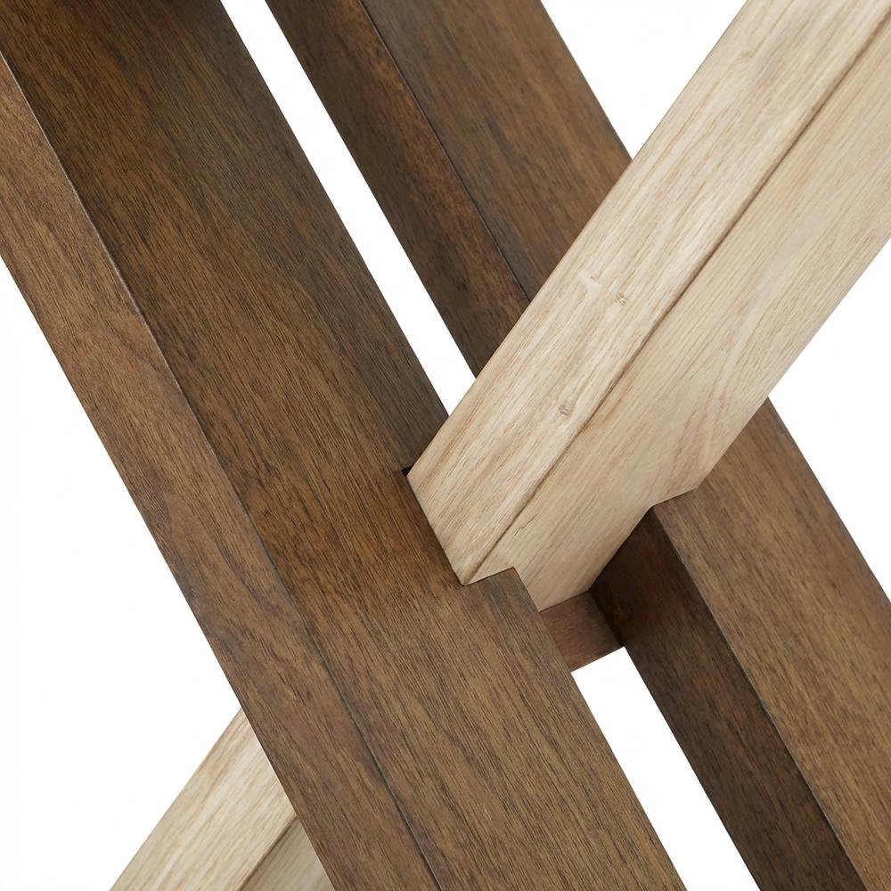 Natural Wood end Table with Deep Cherry Finish, Sturdy Design for Living Room