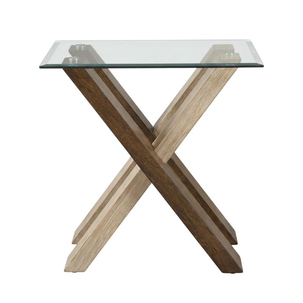 Natural Wood end Table with Deep Cherry Finish, Sturdy Design for Living Room