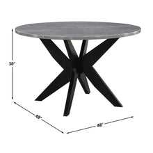 Amy 48-inch Round Faux-Marble Dining Table