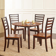 5 Pc Dining Set, Tone on tone cordovan cherry finish