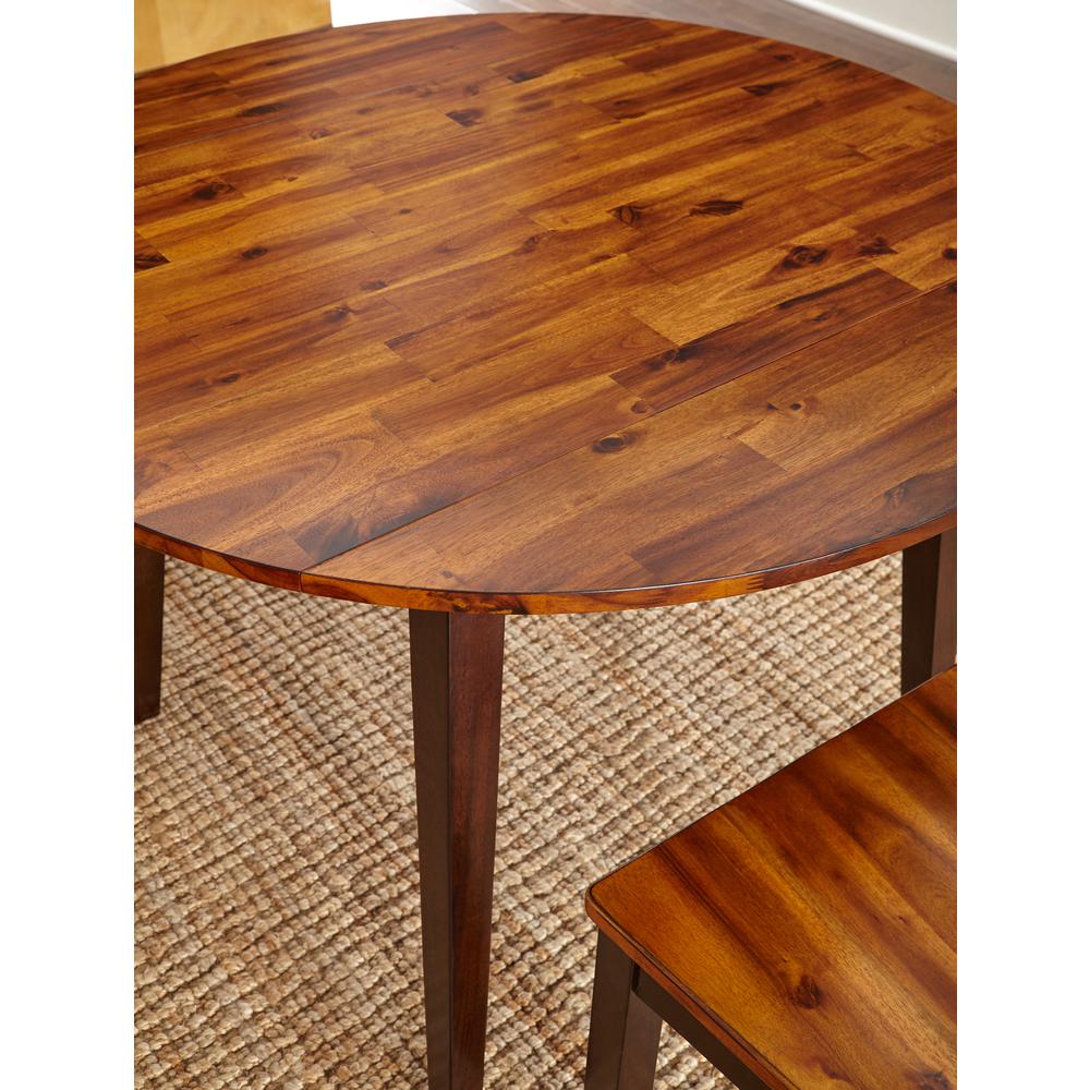 5 Pc Dining Set, Tone on tone cordovan cherry finish
