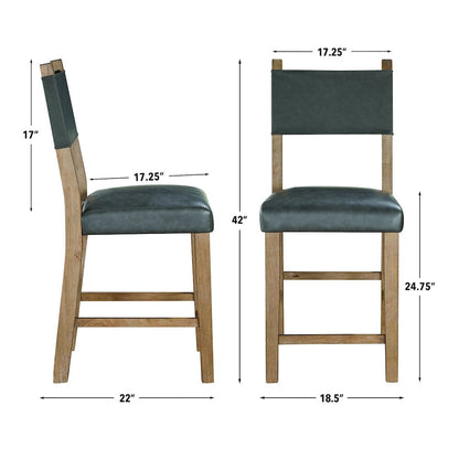 Aubrey Brown Counter Chair
