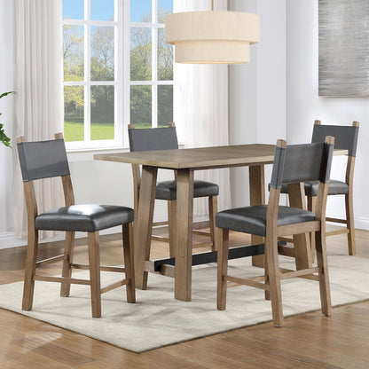 Aubrey Brown Counter Chair