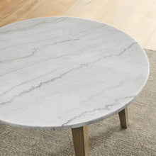 Vida 5-Piece 48" Round White Marble Dining Set