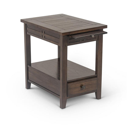 Chairside End Table, Mocha Cherry finish