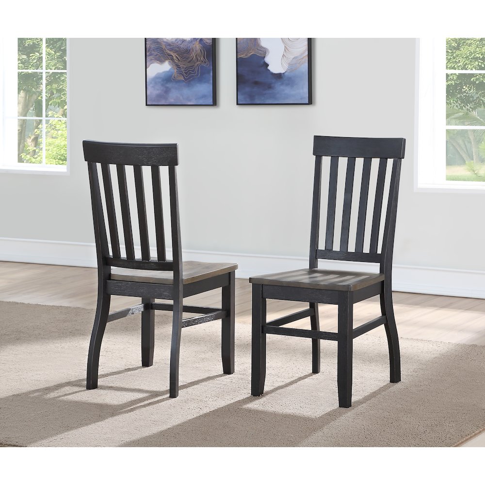 Raven Noir Dining Table with Bench and 4 Chairs