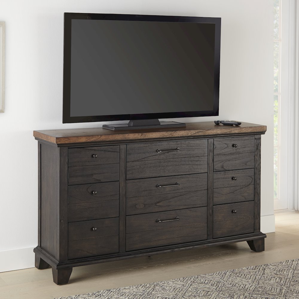 Bear Creek 9-Drawer Dresser, Brown