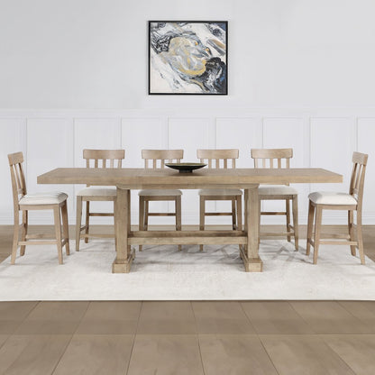 Napa 7-Piece Counter Dining Set, Sand