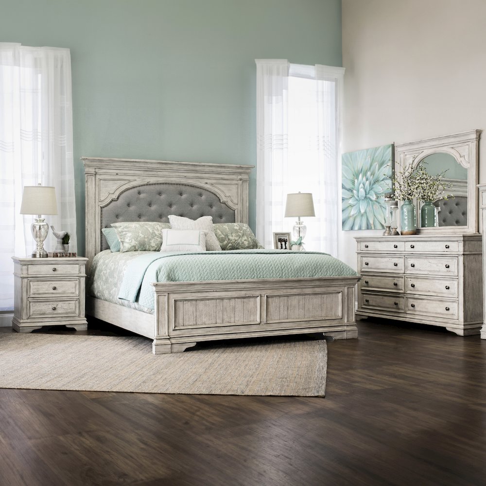 Highland Park Queen 4PC Set White