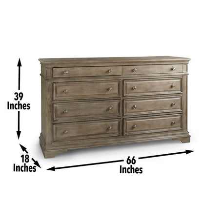 Highland Park Dresser and Mirror Driftwood