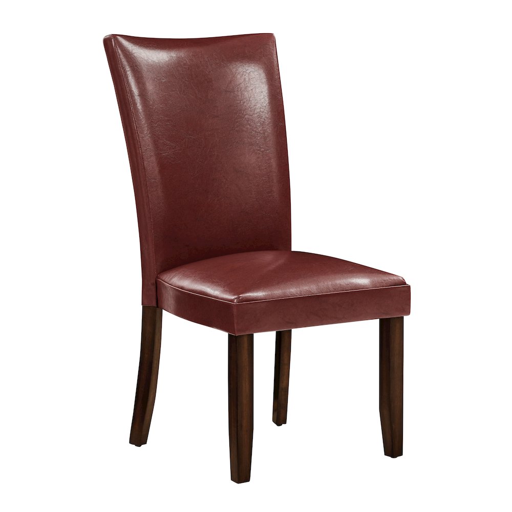 Hartford 72in Dining Set 7 PC with Red Chairs