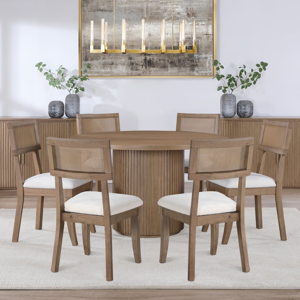 Colvin Brown 7pc Dining Set