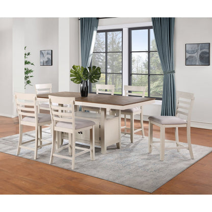 Hyland Brown Dining 7pc Set