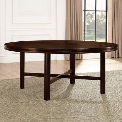 Hartford 72in Dining Set 9 PC with Red Chairs