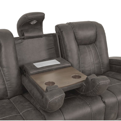 Marlow Charcoal 3PC Manual Reclining Set