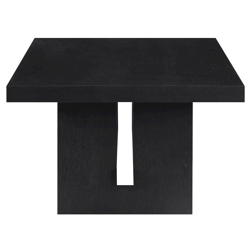 Aubrey 48" Coffee Table, Black Finish