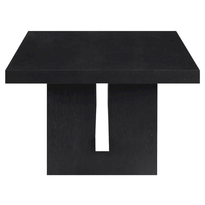 Aubrey 48" Coffee Table, Black Finish