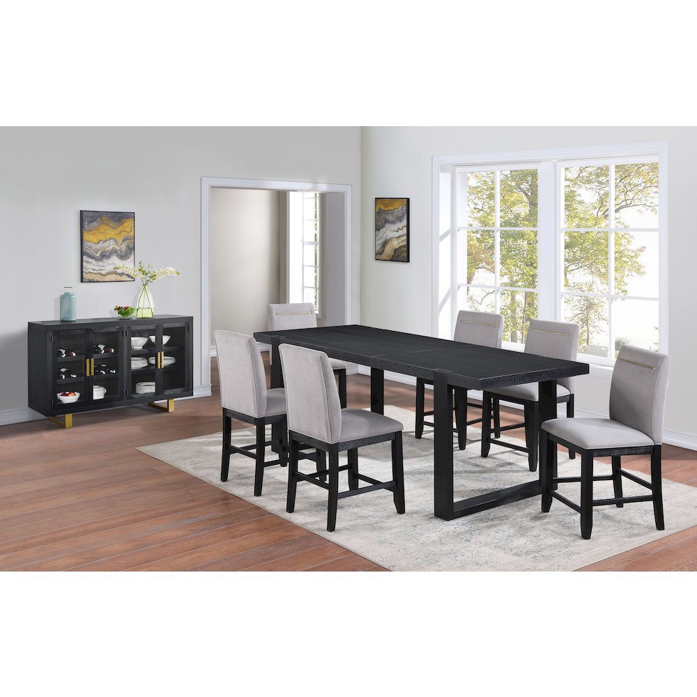 Yves 8pc Counter Height Dining Set