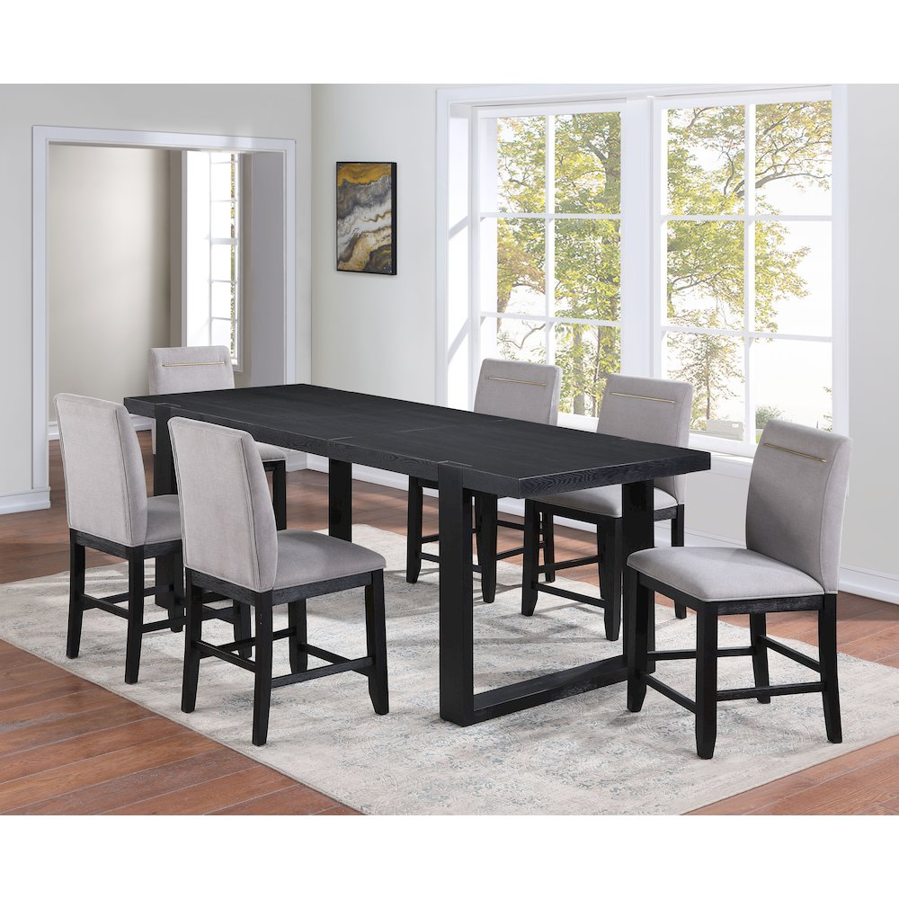 Yves 7pc Counter Height Dining Set