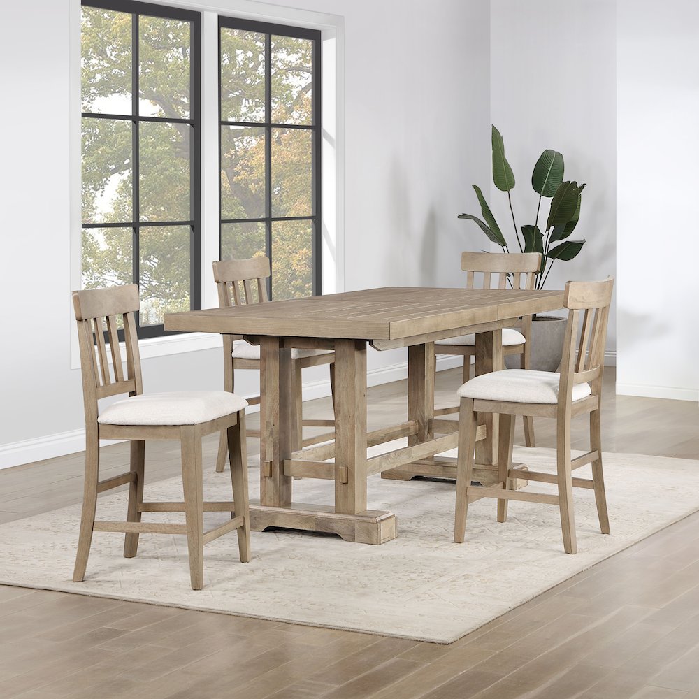 Napa 5-Piece Counter Dining Set, Sand