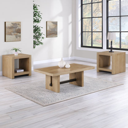 Aubrey End Table, Brown