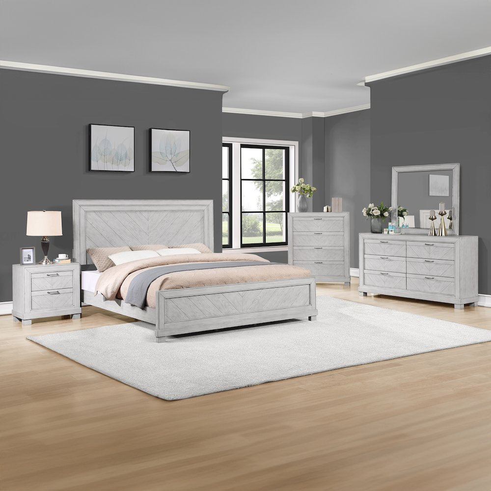 Montana Queen Bed, Gray