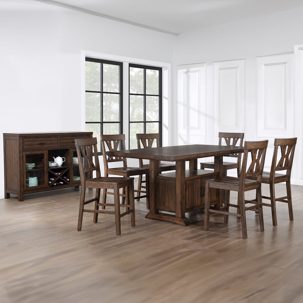 Auburn 7pc Counter Dining Set