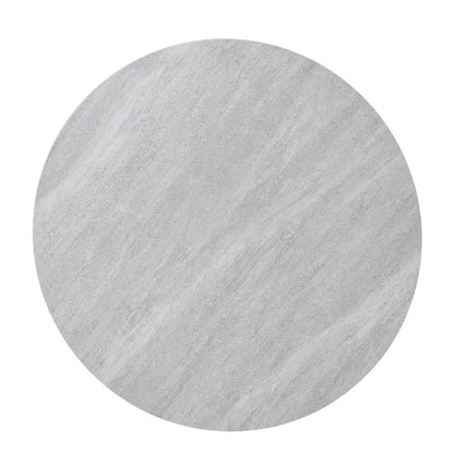 Keyla Faux-Marble Round End Table