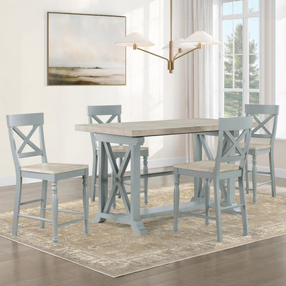 Darcy 5pc Counter Dining Set Green