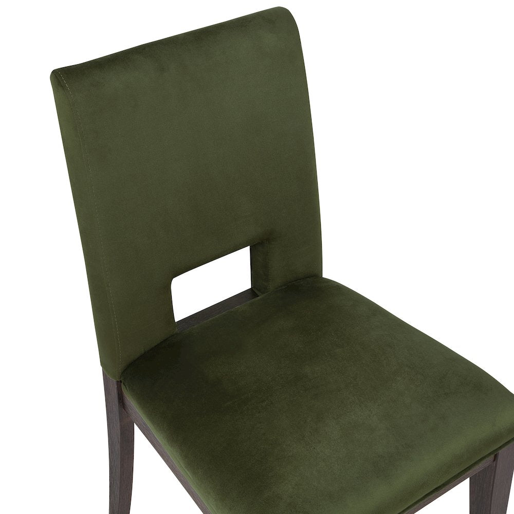Evan 78-96-inch Dining Table w/18-inch Leaf, 4 Green Side Chairs, Bench