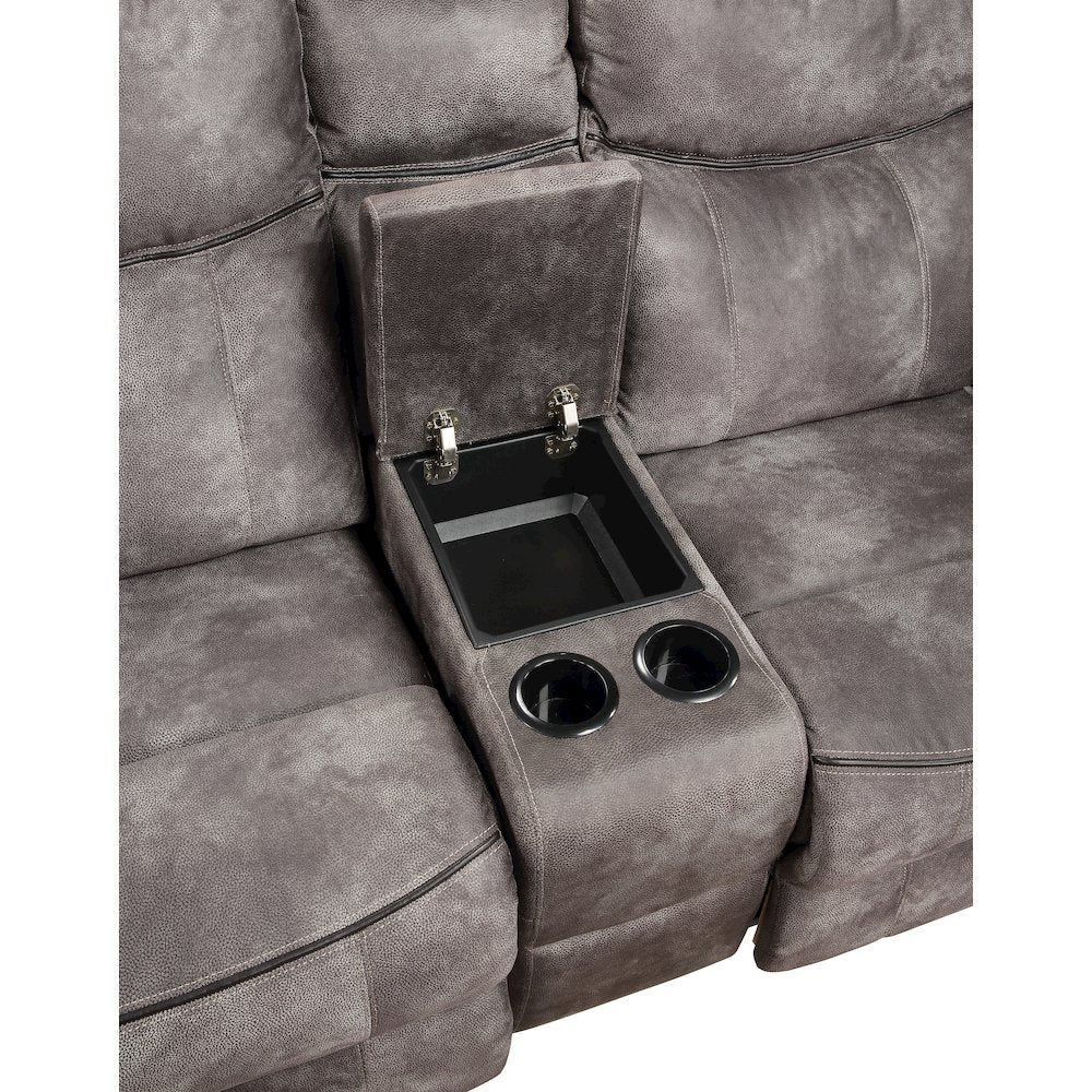 Nashville Glider Recliner Conso Grey